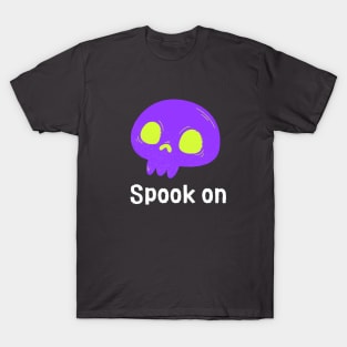 Spook on Halloween skull design T-Shirt